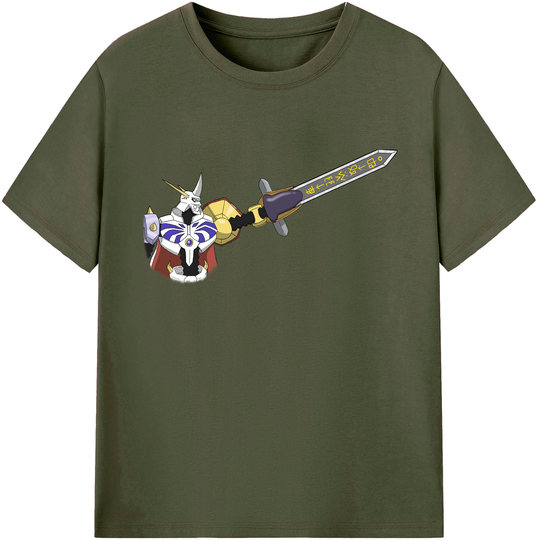 （画像用） Digimon デジタルモンスター/デジモン 綿100％ メンズ半袖Tシャツ｜肌触りやわらか＆通気性